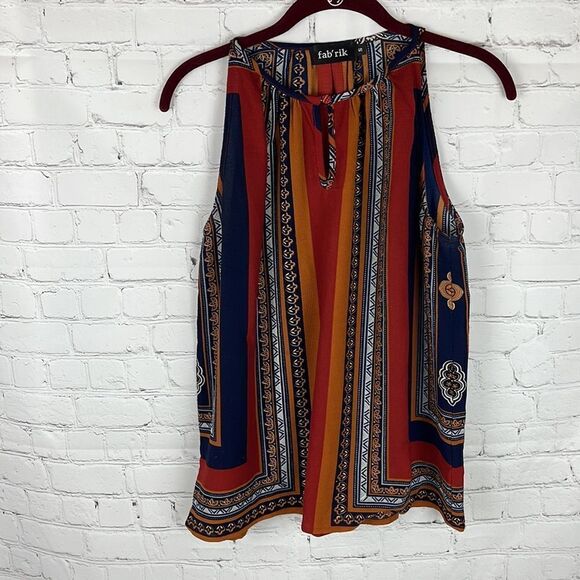 Fab’rik Patterned Tank Size Small - Picture 1 of 6